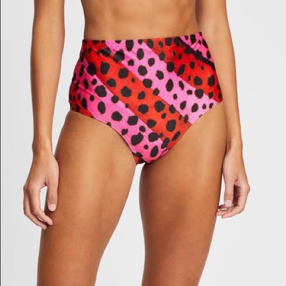 HOUSE OF HOLLAND x SPEEDO | Spandex Bright Cheetah Stripe Pant in Pink M… - Picture 2 of 7